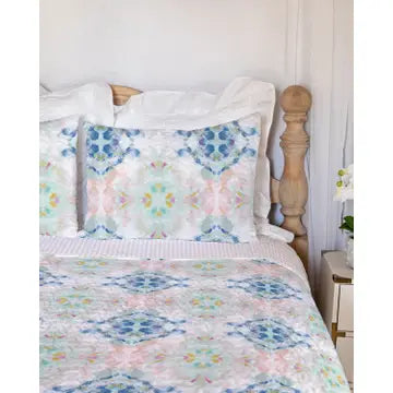 Bright Pastel Queen Quilt Set