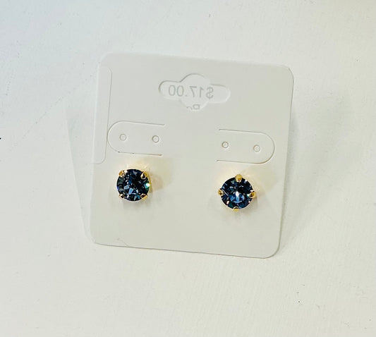 Sapphire Post Earrings
