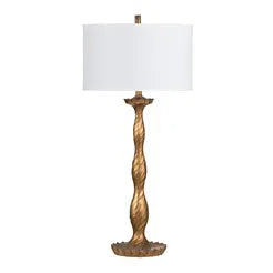 Distressed Gold Table Lamp 40.5"h