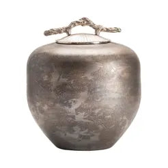 Silver Urn w/ Branch Handle