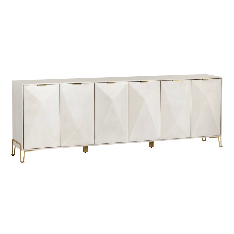 Six-Door Sideboard 100"x16"x34"