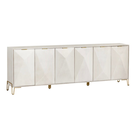 Six-Door Sideboard 100"x16"x34"