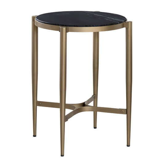 Black and Gold Accent Table 20" x 20"