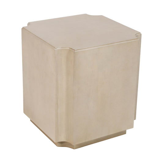 Tan Wooden End Table