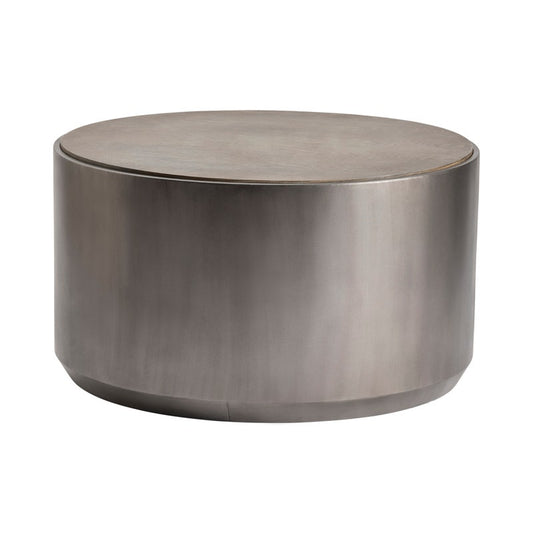 Round Greige Cocktail Table 31" x 31" x 17.25"