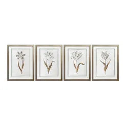 Botanical Art Set of 4