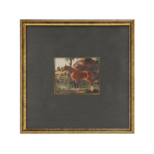 Framed Horse Print 26"