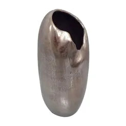 Silver Textured Vase