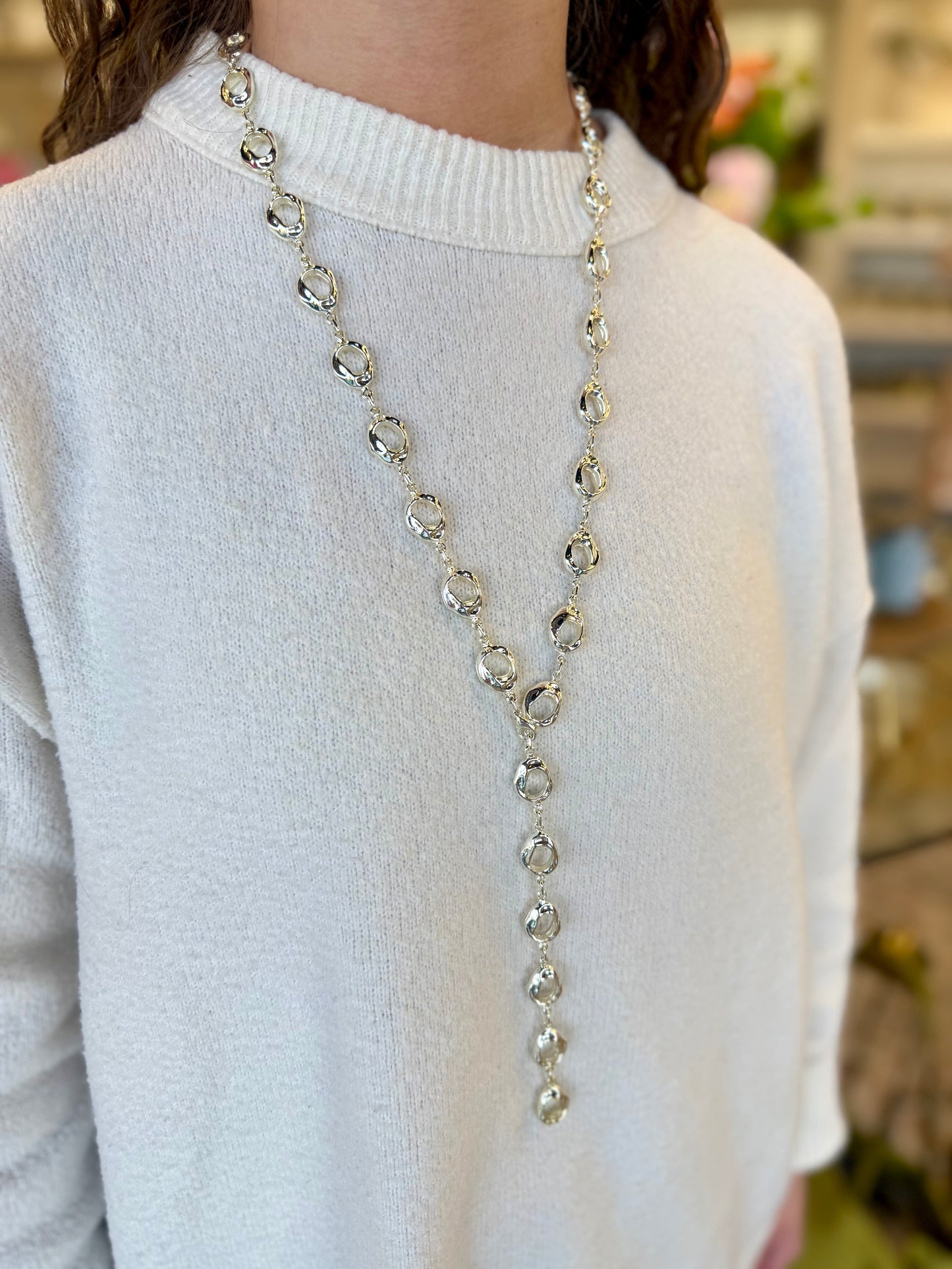 Silver Plated Adjustable Necklace