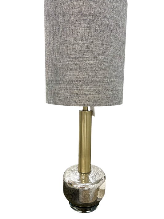 Gold & Mercury Glass Table Lamp  36"