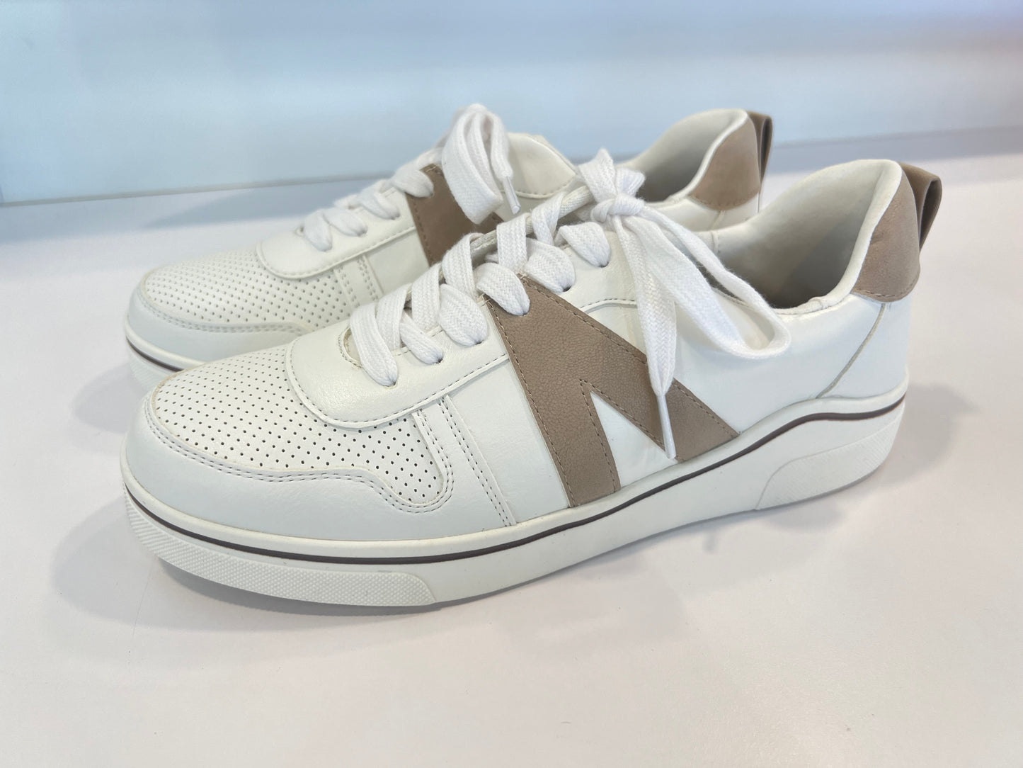 MIA Alta White/Taupe Sneaker