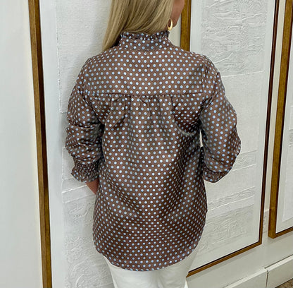 Kimberly Polkadot Top Coco