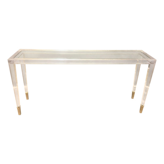 Acrylic Console Table  60"