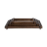 Dark Brown Wood Tray