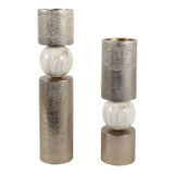 15" & 18" Gold Candle Holders S/2