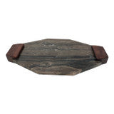 18" Cappuccino Marble Tray