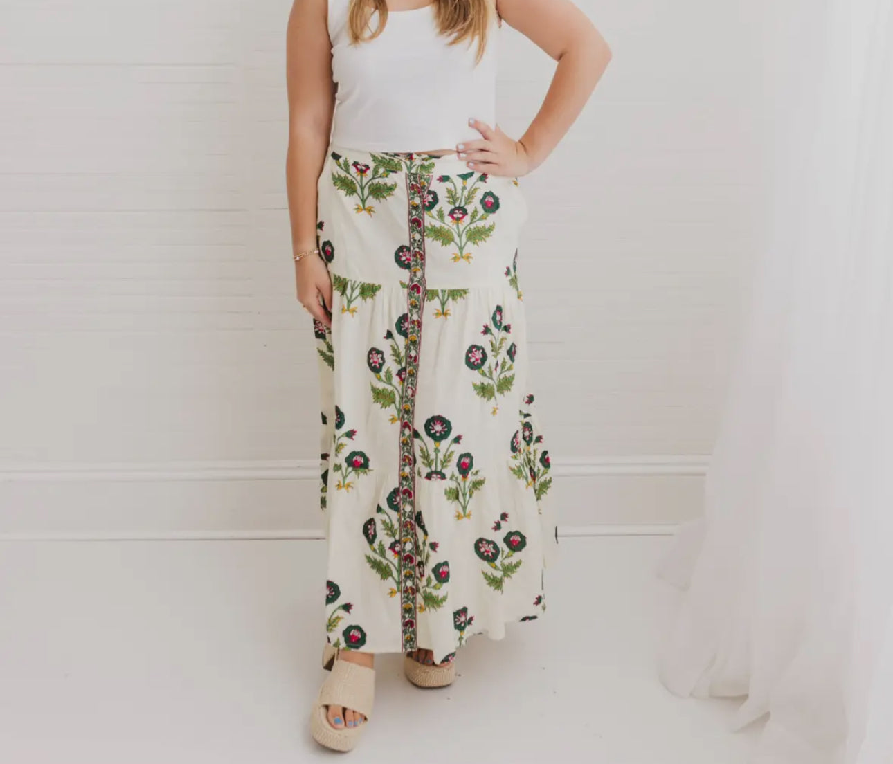 Plus Camille Maxi Skirt