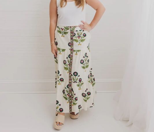 Plus Camille Maxi Skirt