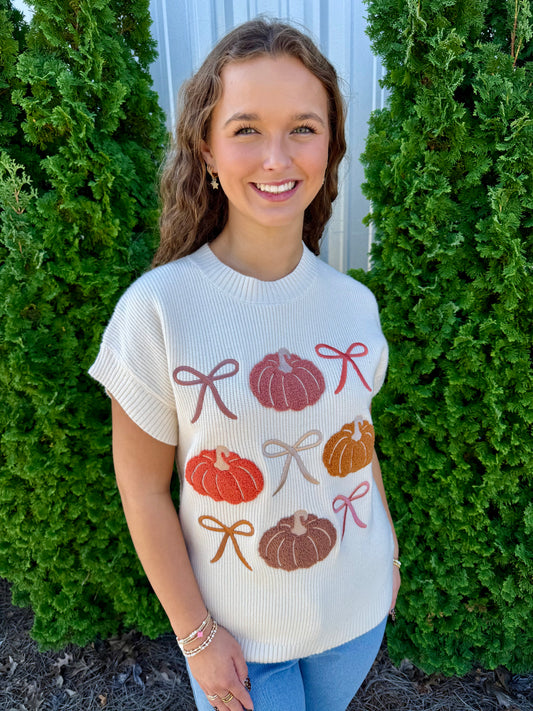 Cream Pumpkin Sweater