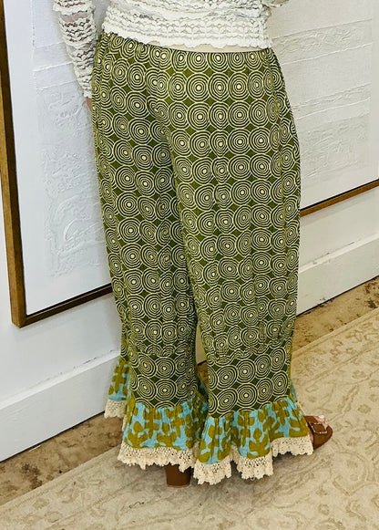 Ruffle Palazzo Pant