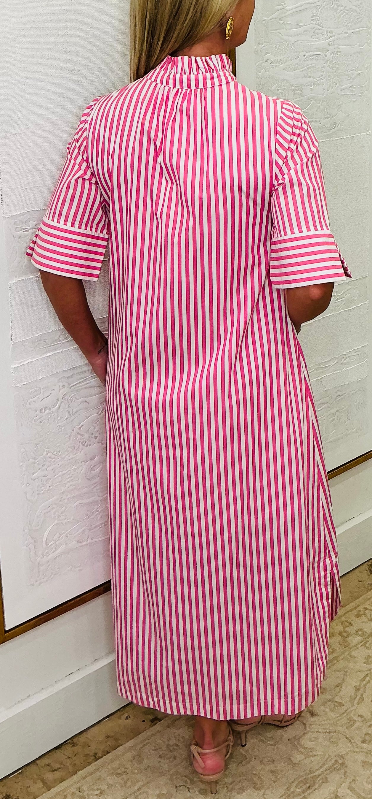 Light Pink Striped Dress