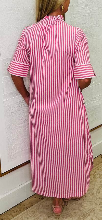 Light Pink Striped Dress