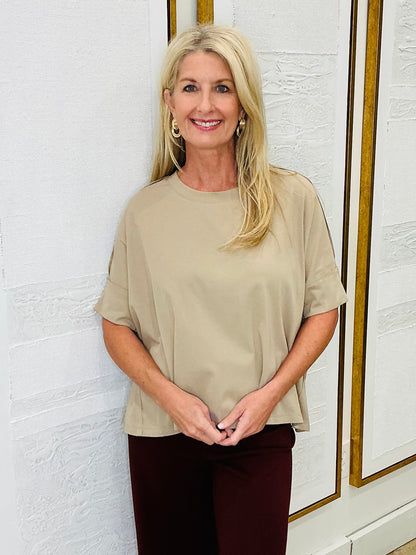 Oversized Round Neck Top