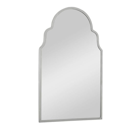 Nickel Arch Mirror 26"Wx43"H