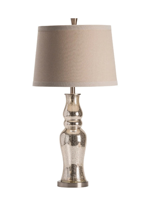 Mercury Glass Lamp 17”x34”