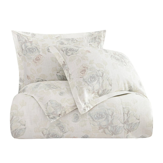 Rose Linen Comforter Set