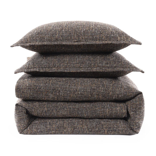Brown Tweed Bedding Set