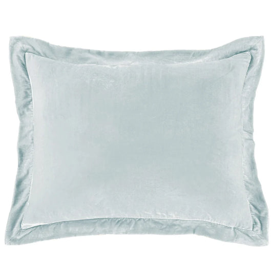 Faux Velvet Dutch Euro Icy Blue 27"x39"