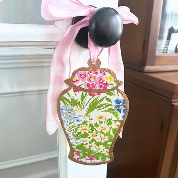 Floral Jar Wreath Ornament