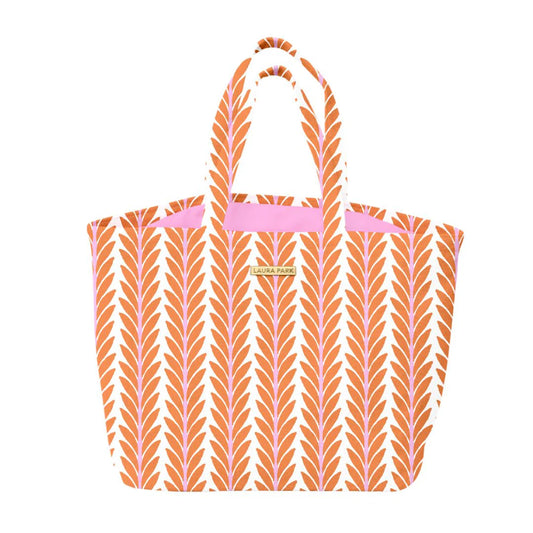 LP Frond Orange Beach Tote