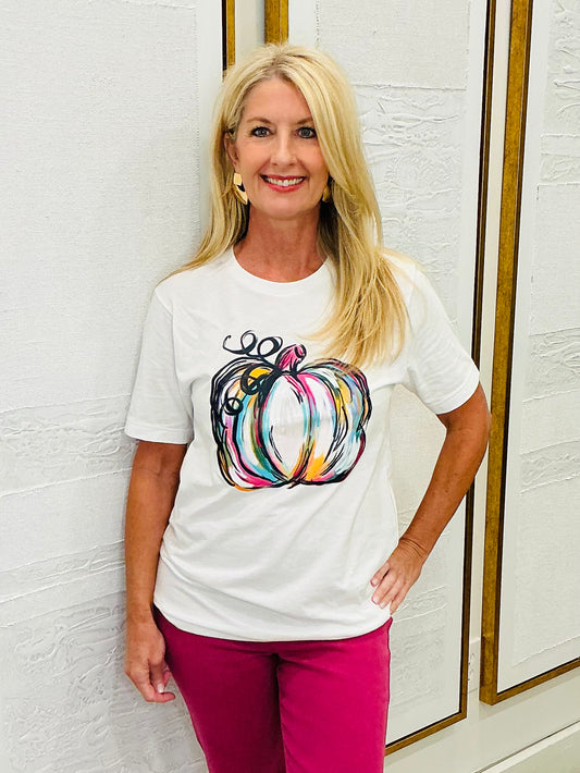 Watercolor Pumpkin Tee