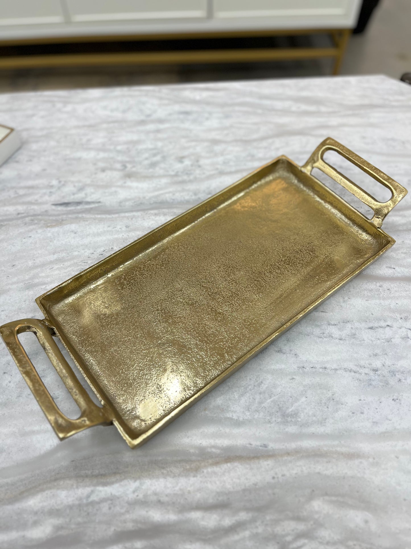 19" Gold Tray