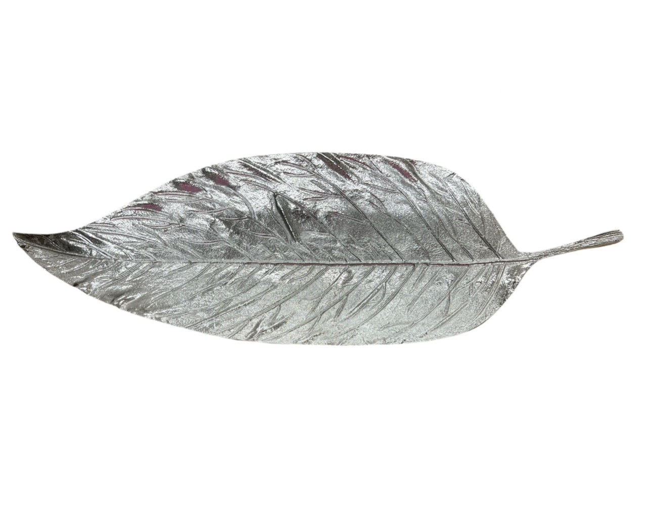 26" Silver Leaf Platter