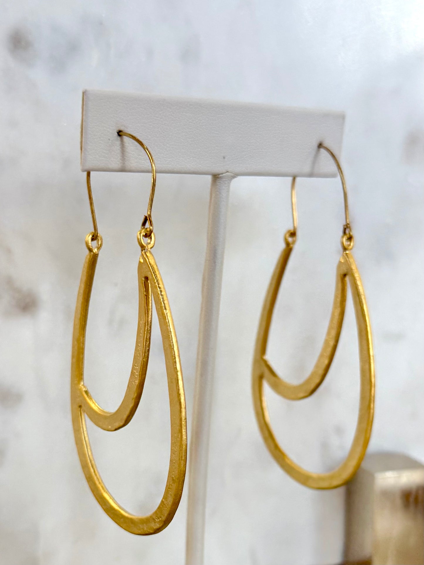 Gold Plated U-Shaped Earrings