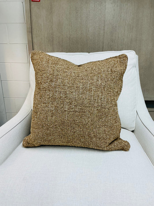 23" Brown Textured Pillow
