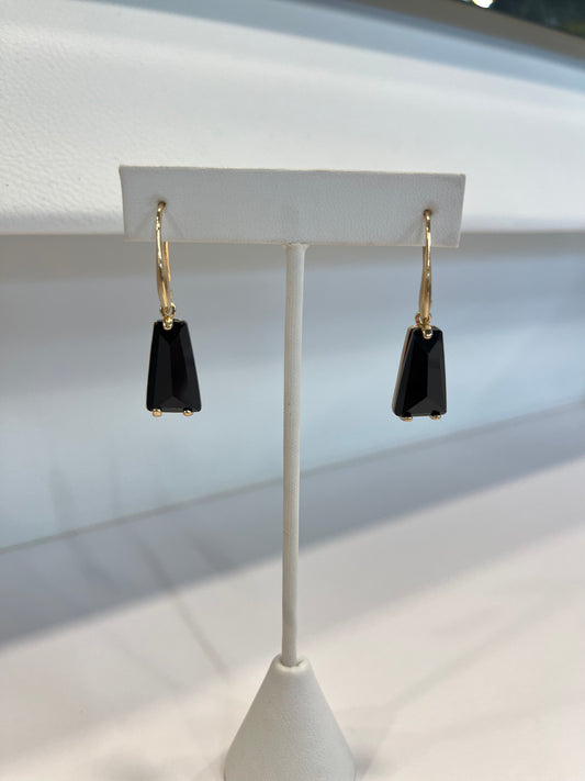 Black Drop Earrings