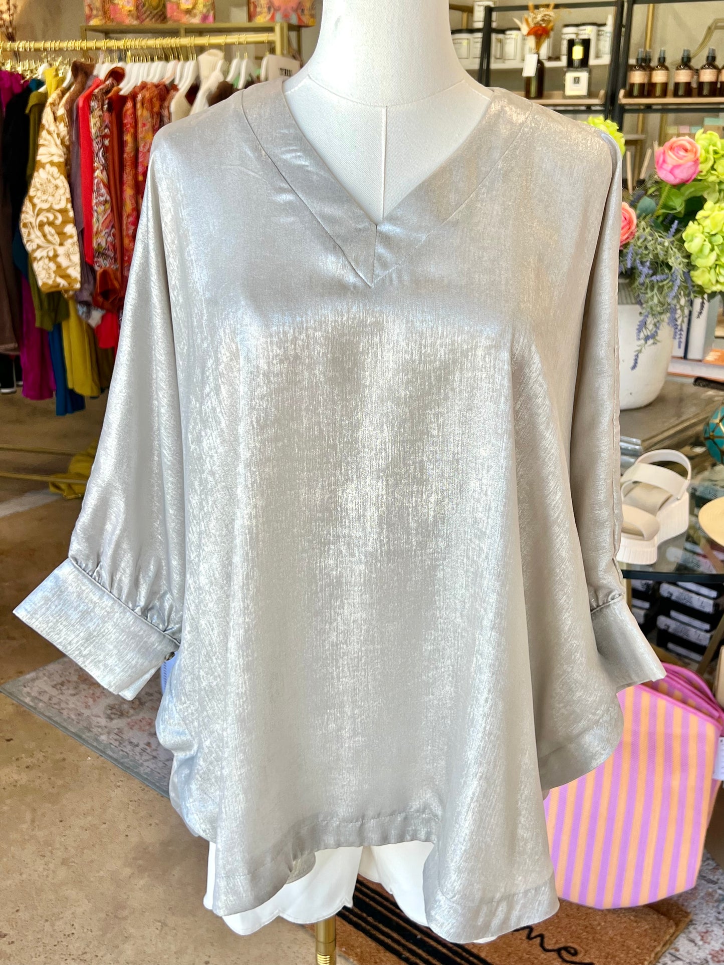 Silver Shimmer Top