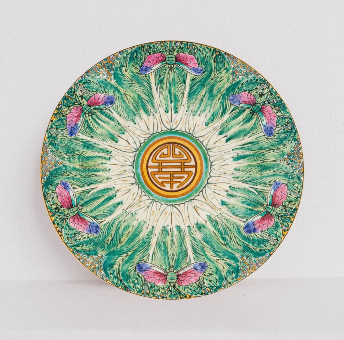 Chinoiserie Bok Choy Coasters Set of 8