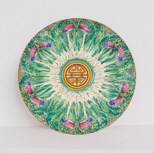 Chinoiserie Bok Choy Coasters Set of 8