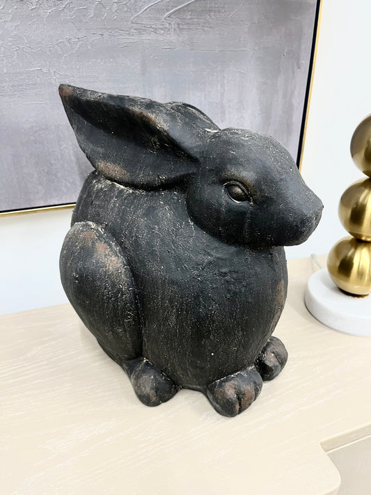 Black Distressed Bunny