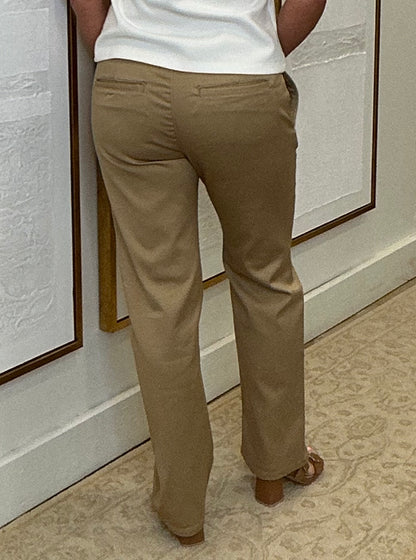 Twill Straight Fit Pants