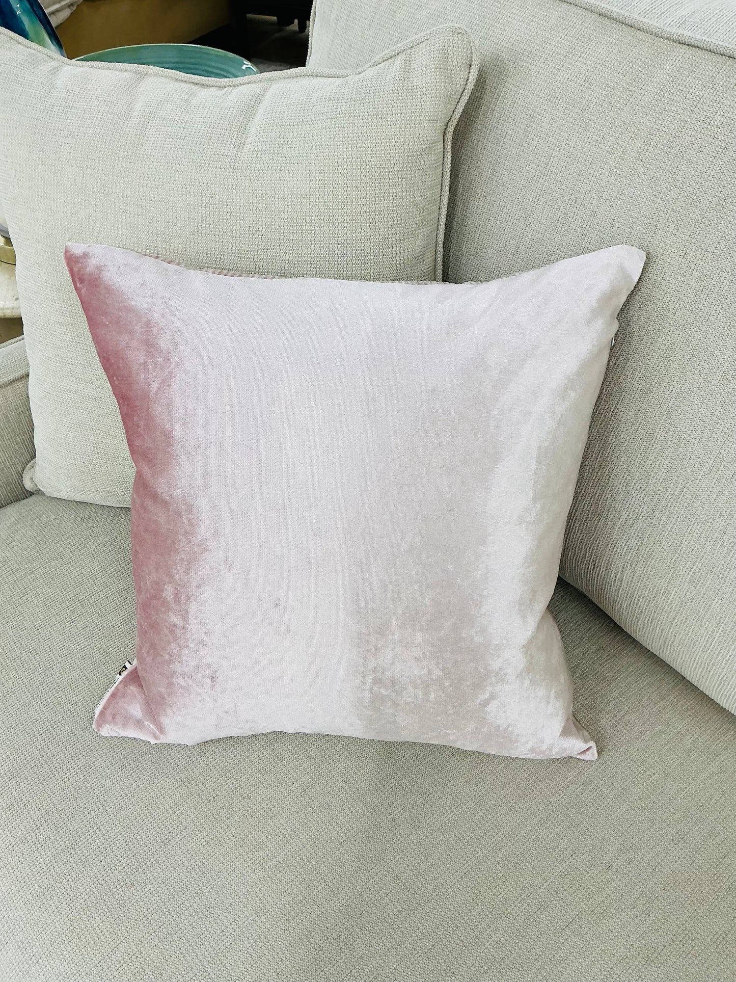 Pink Velvet Throw Pillow 18"x18"