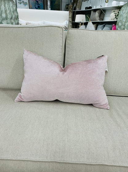 Pink Velvet Lumbar 16"x26"