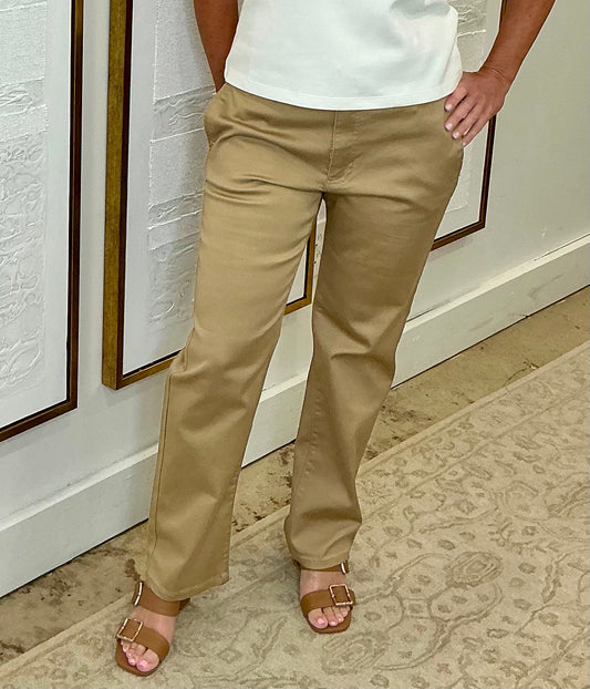 Twill Straight Fit Pants