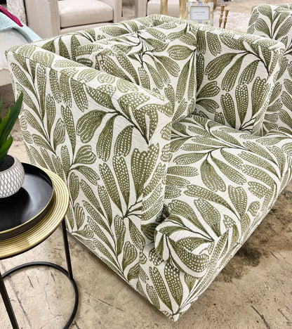 Green Leaf Custom Swivel Chair