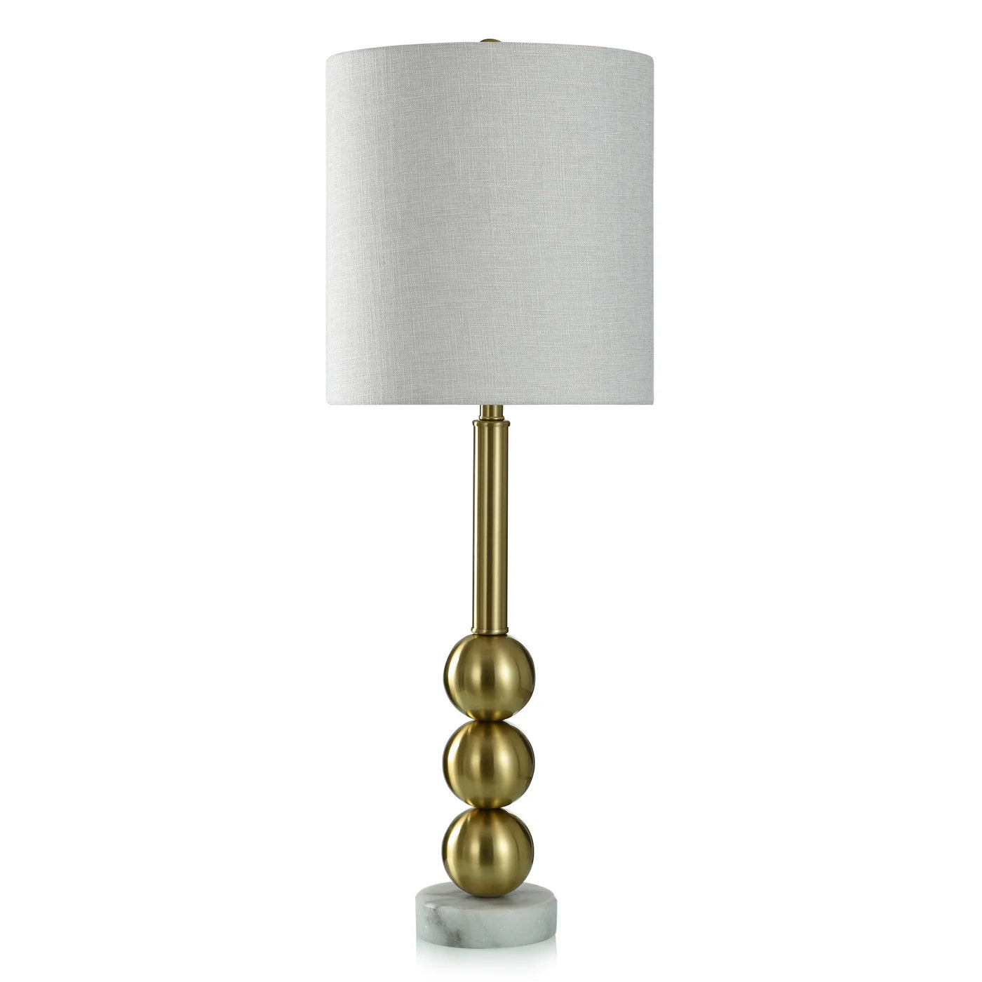 Gold Bubble Lamp w/ Marble Base 37"h